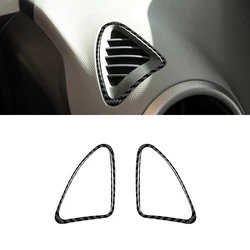 For Chevrolet Sonic 2012 2013 2014 2015 2016 Carbon Fiber / PVC Car Interior Defrost Air Vent Soft Trim Sticker Cover