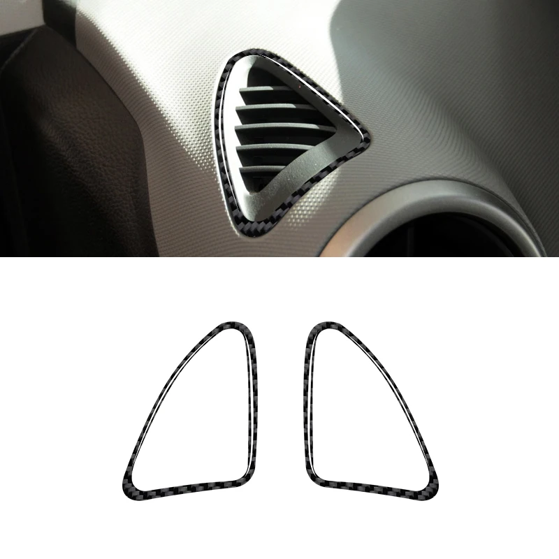 For Chevrolet Sonic 2012 2013 2014 2015 2016 Carbon Fiber / PVC Car Interior Defrost Air Vent Soft Trim Sticker Cover