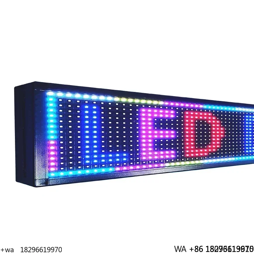 

Outdoor P10 LED Scrolling Subtitle Screen 40x17 Inch Waterproof Display with Wireless WiFi