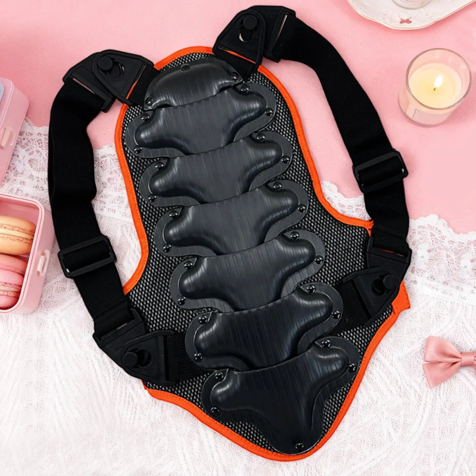 Protezione del coccige Cuscino protettivo per la schiena della colonna vertebrale Cuscinetti protettivi per l'anca per ciclismo Snowboard Skateboard Equitazione sulla schiena