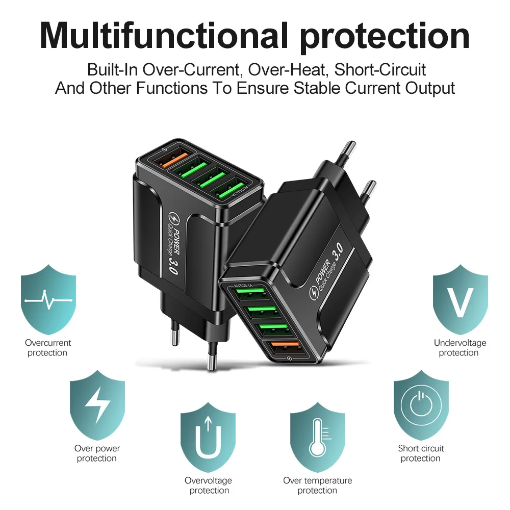 4 Ports Quick Charg…
