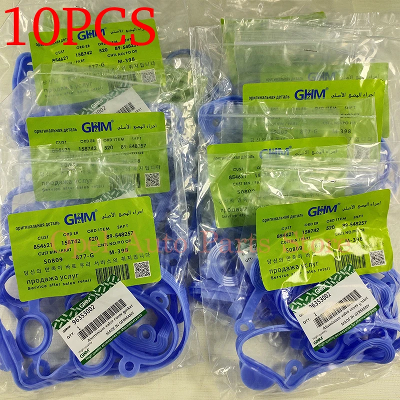 10PCS Engine Valve Cover Seal Gasket For Buick- Excelle- 1.6 CHEVROLET- AVEO 1.4L NUBIRA WAVE DAEWOO KALOS TACUMA 96353002