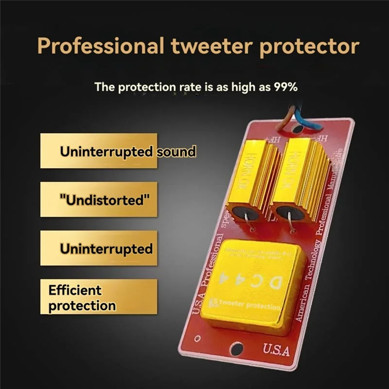B04C-Anti-Burn High Frequency Speaker Protection Board Professional Bass Protector Crossover Tweeter Protection Board