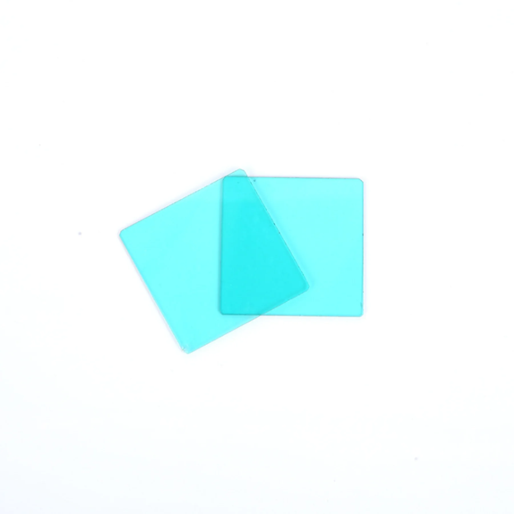 2PCS Total Size 35x35mm IR Cut Filter Blue Glass Square Shape Type BG39