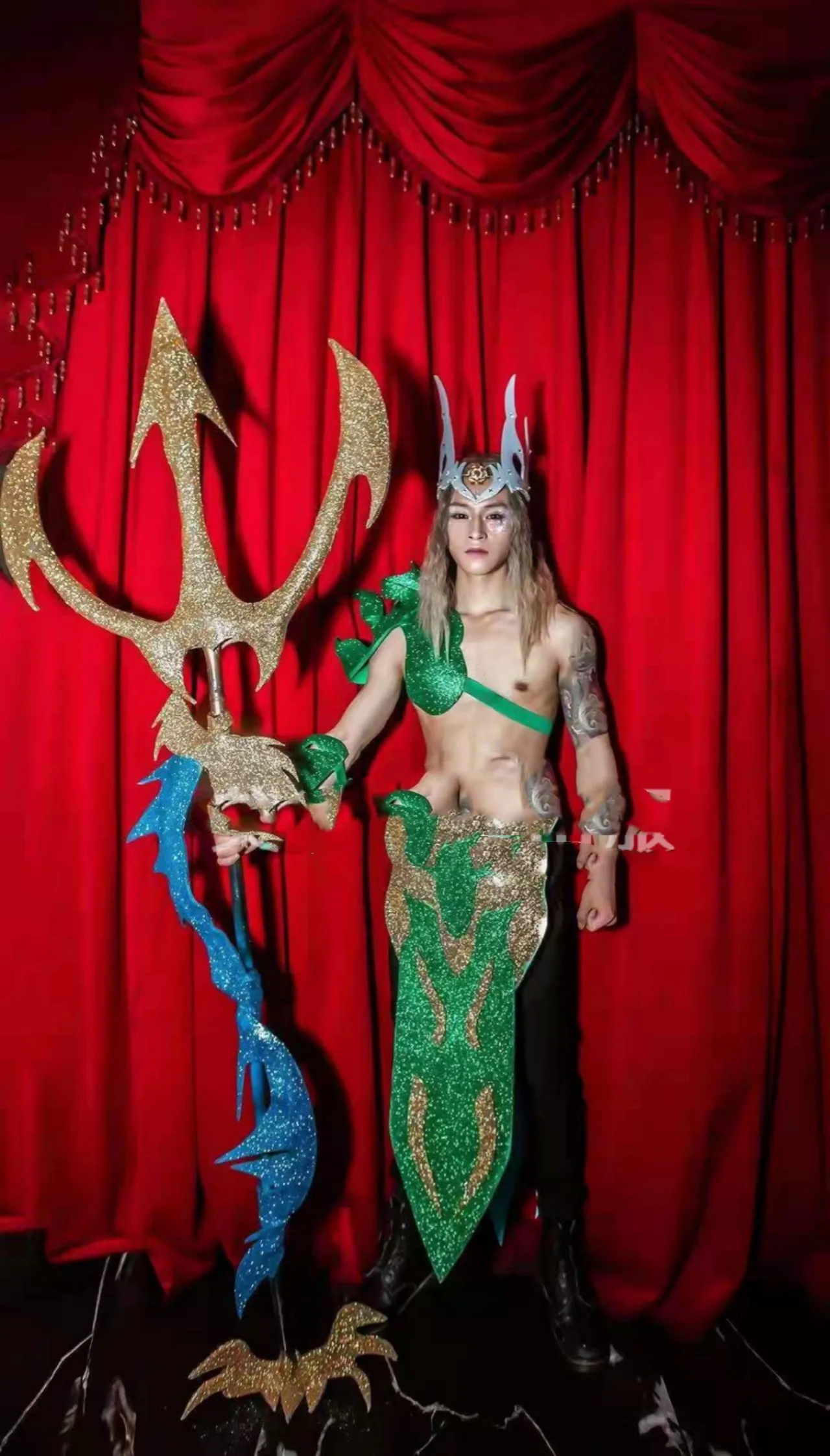 High-end night club party ocean series large-scale show bar GOGO costume