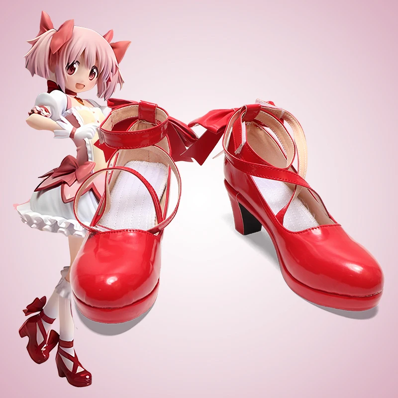 Puella Magi Madoka Magica Kaname Madoka Cosplay Shoes Anime Role playing props Chinese Style Halloween Game