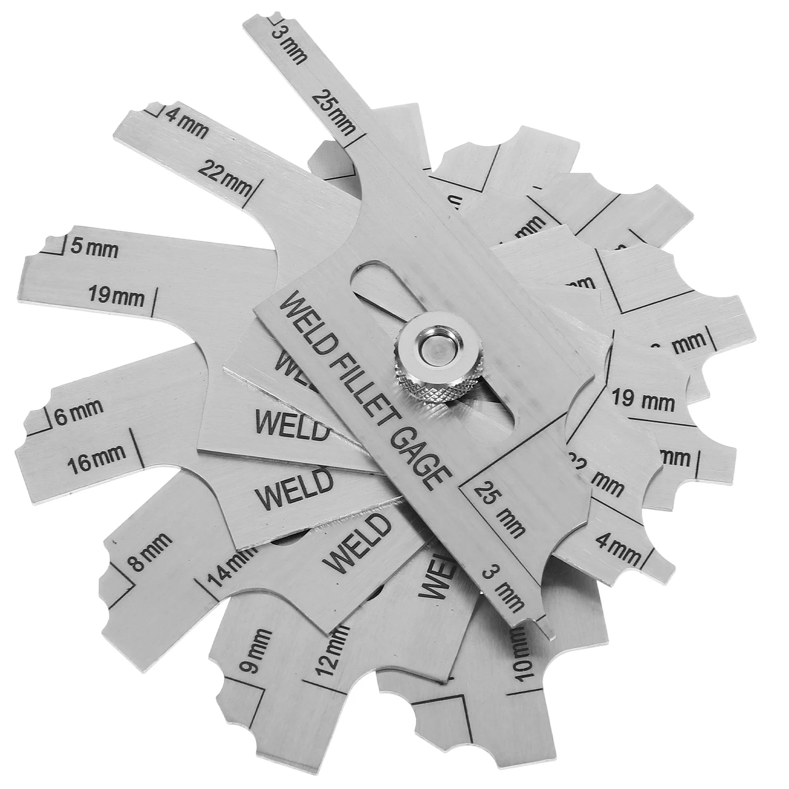 

1Set Convex Weld Inspection Gauge Fine Craftsmanship Stainless Steel Welding Measurement Tool Lightweight Portable