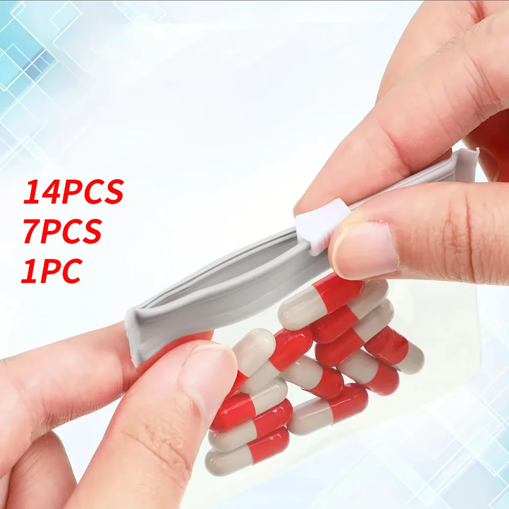 14/7/1- Zipper Pill Storage Bag, Reusable and Convenient Medicine Bag - Essential Medicine Bag for Traveling