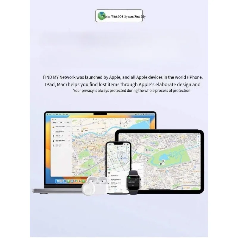 Smart Tag Tracker For APPle Find My Locator Finder Item Works Device App Keys Car Bag Keys Luggage Backpack
