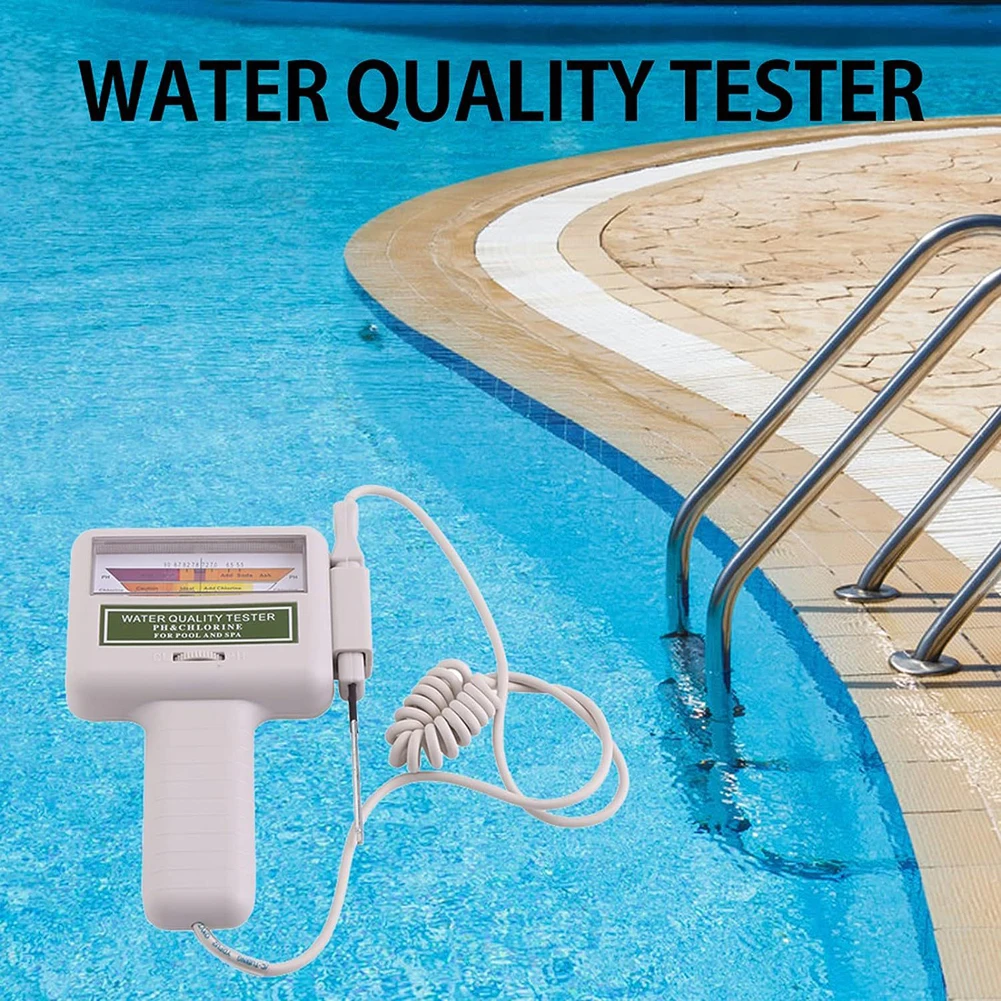 2 in 1 Water Quality Analyzer Residual Chlorine Value PH Meter Water Chlorine Content Measuring Tool Swimming Pool CL PH Tester