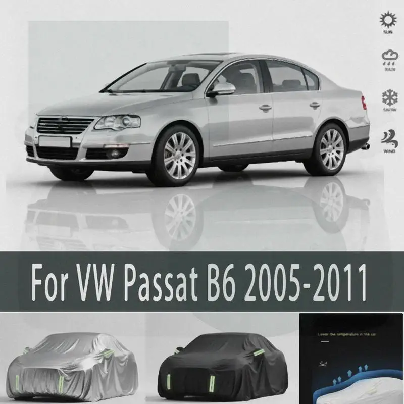 

Для Full для VW Passat B6 2005-2011 водонепроницаемые пылезащитные наружные защитные солнцезащитные чехлы для автомобиля