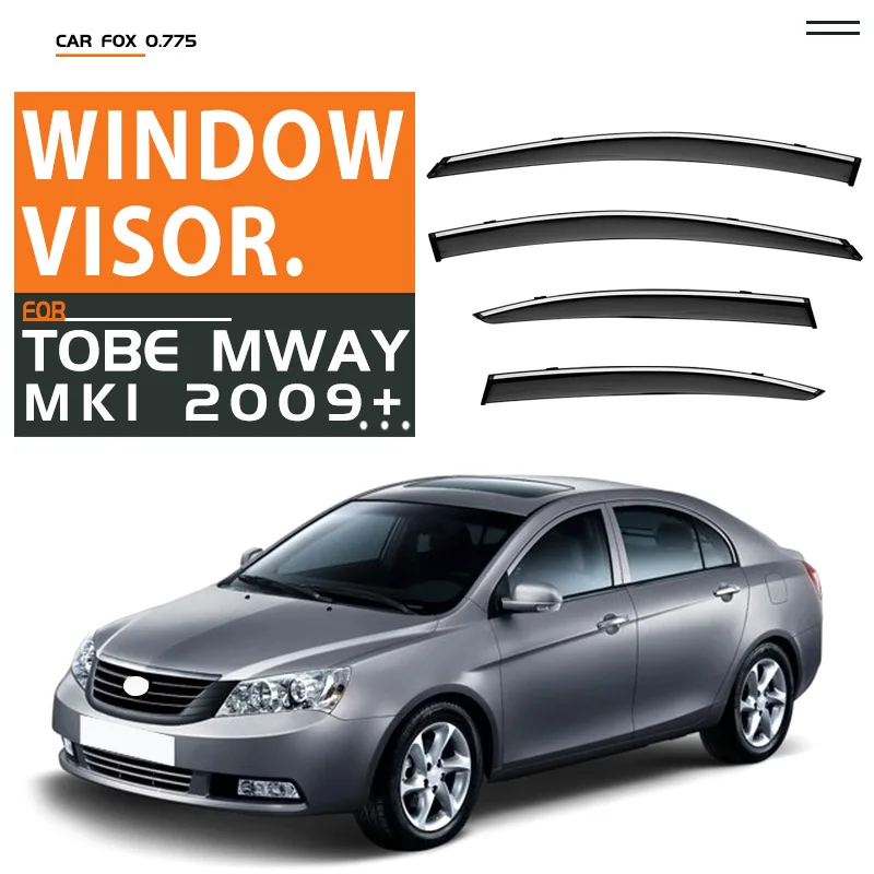 

For Tobe Qway 2008-2016 Car Window Visor Awning Shelters Windshield Side Window Rain Sun Shade Auto Accessories Car Styling