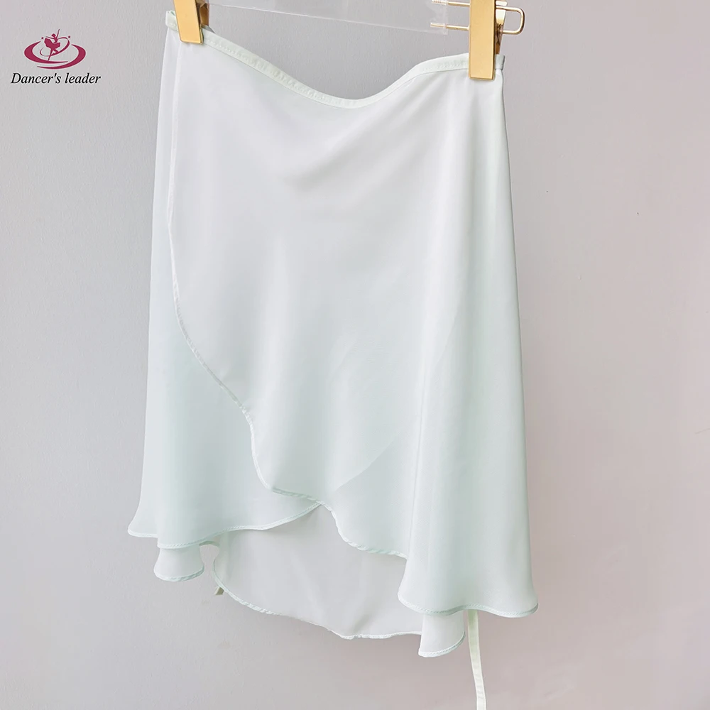 กระโปรงบัลเลต์ไล่เฉดสีขาวเขียว กระโปรงเต้นรำสำหรับผู้หญิง กระโปรงฝึกซ้อมยิมนาสติก กระโปรงเต้นละคร้อยเรื่องสำหรับผู้ใหญ่