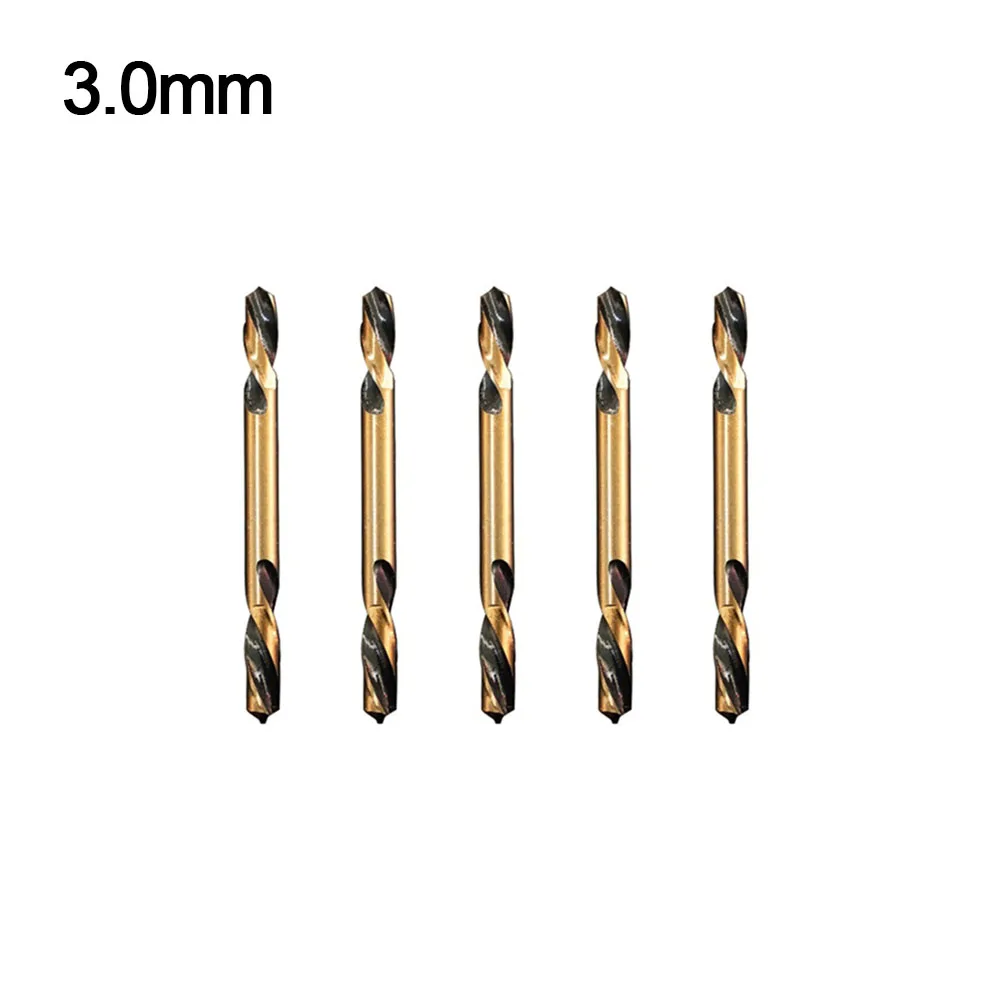 

5pcs HSS Doubleheaded Auger Drill Bits Efficient Performance in For Metal Stainless Steel Wood Drilling Projects