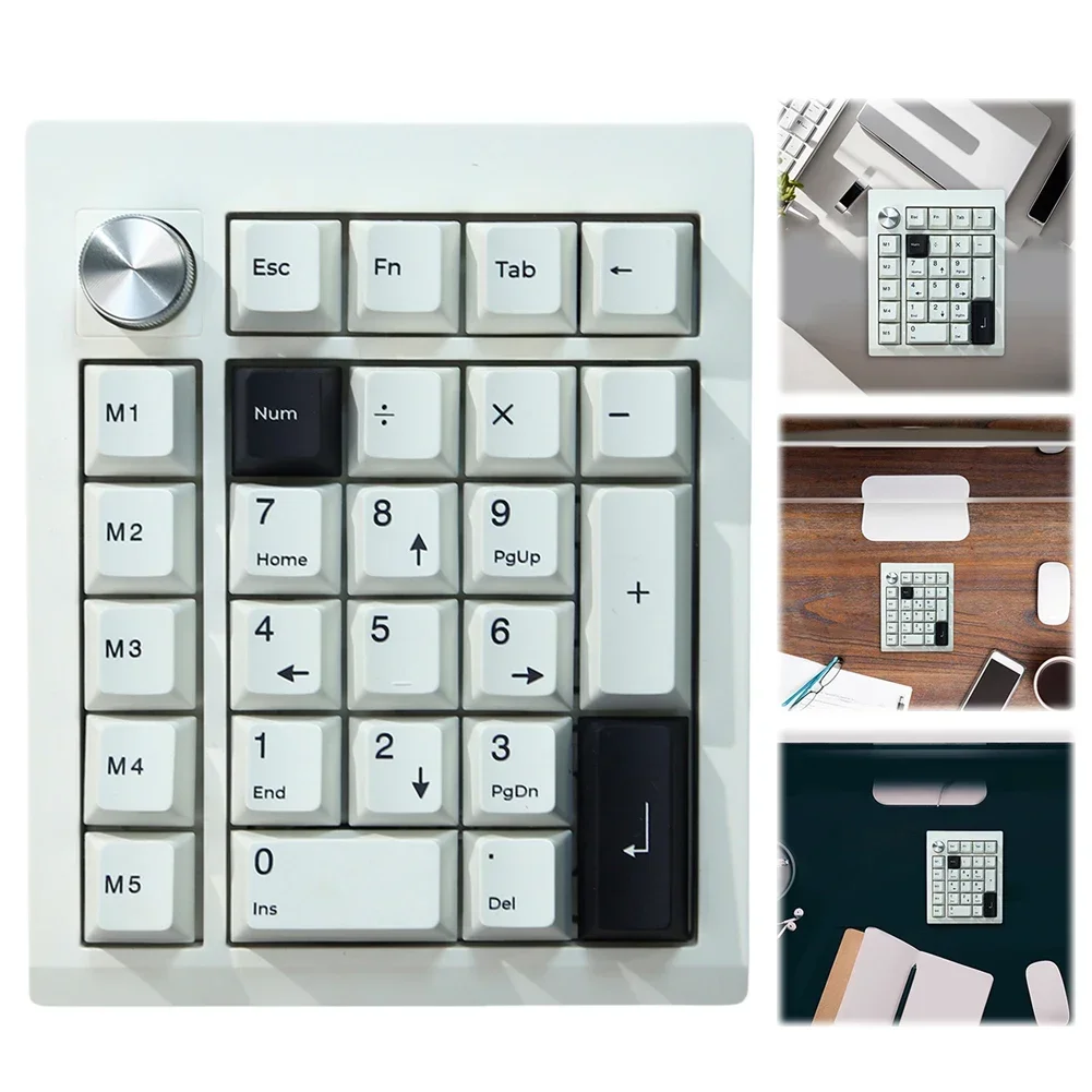 

Wireless Mechanical Numpad 2.4 GHz/BT5.0/Type-C Wired QMK & VIA Number Pad RGB Backlight Hot-Swappable Digital Keypad