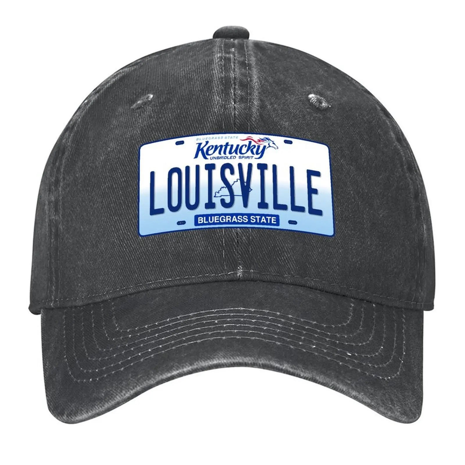 

Louisville Kentucky License Plate Baseball Cap Uv Protection Solar Hat sun caps Sunscreen Anime Men's Luxury Women's
