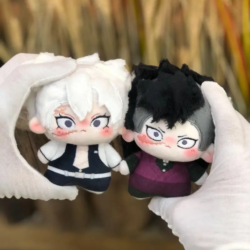 Japanese Anime Demon Slayer Removable Ears Palm Cartoon Soft Plush Filling Doll Backpack Hanging Ornaments Friends Birthday Gift