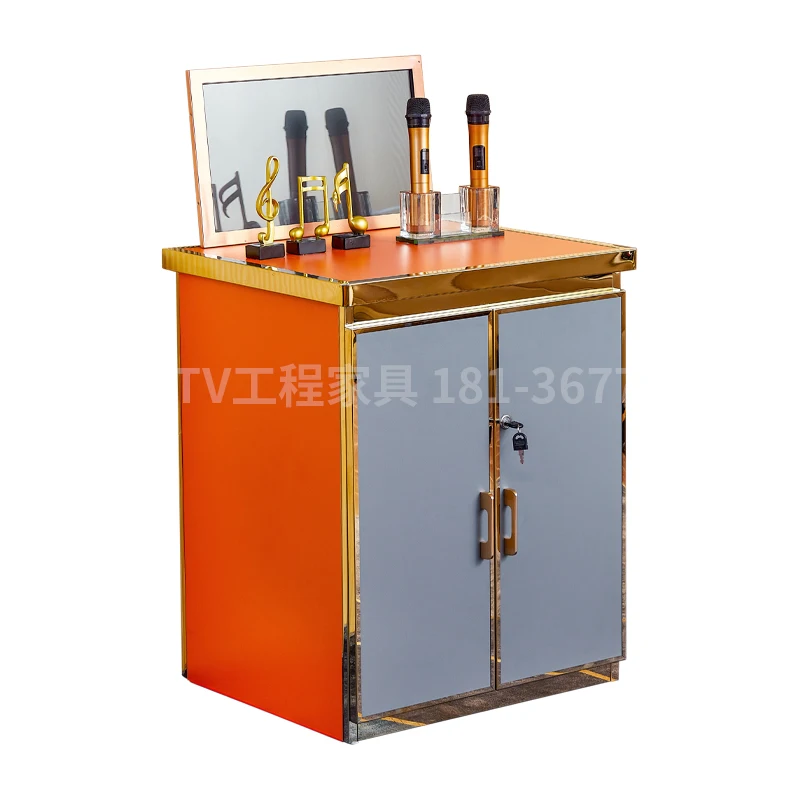 New ktv song ordering cabinet solid wood light luxury minimalist power amplifier cabinet foot bath k song  box Durable furniture
