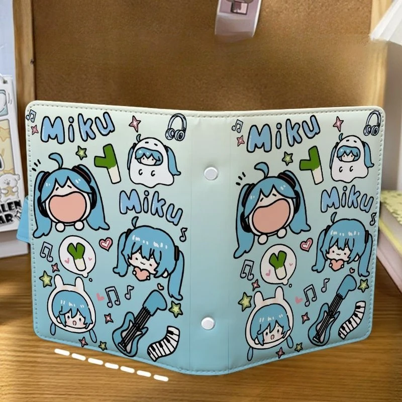 Hatsune Miku loose-leaf book a5 thickened notebook miku cartoon high-looking a6 handbook blank diary handbook gift wholesale