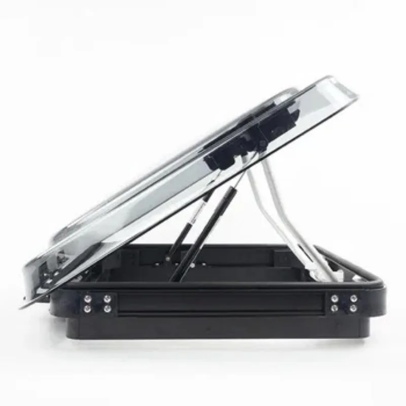 RV sunroof, self-towing and modified RV accessories sunroof can be opened, ventilation window with LED lights with curtains