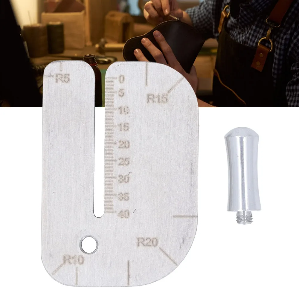 Stainless Steel Leather Stitching Aid Auxiliary Chopper Pull Up Pricking Iron Aid Leather Hole Punch For Leather Crafting