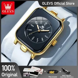 OLEVS Women's Watches Simple Elegant Quartz Wristwatch Original Waterproof Silicone Strap Luminous Hands Trend Fashion Style