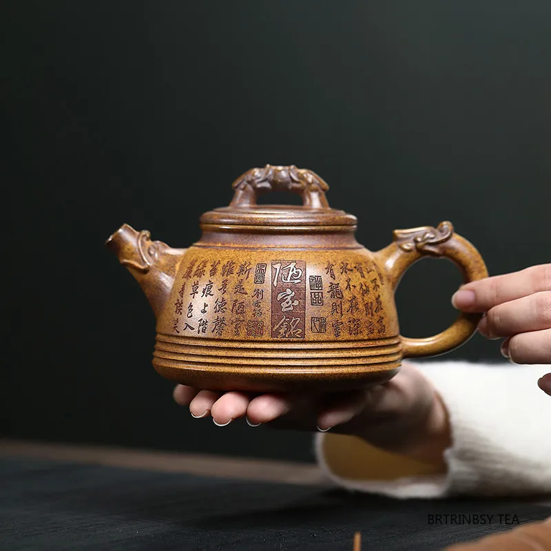 

400ml Yixing Handmade Purple Clay Teapots Household Large Capacity Tea Pot Beauty Tea Infuser Kettle Chinese Zisha Tea Set