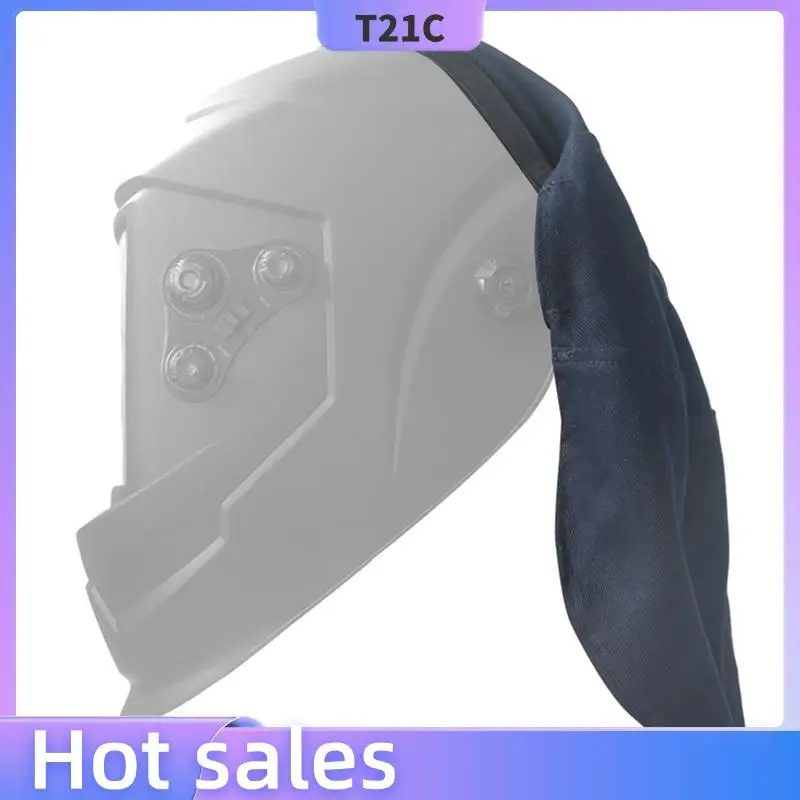 

T21C 3X Welding Cap Bib Easy To Install Anti-Backlight Interference Durable Cape Welder Hat Protective Caps For Women & Men