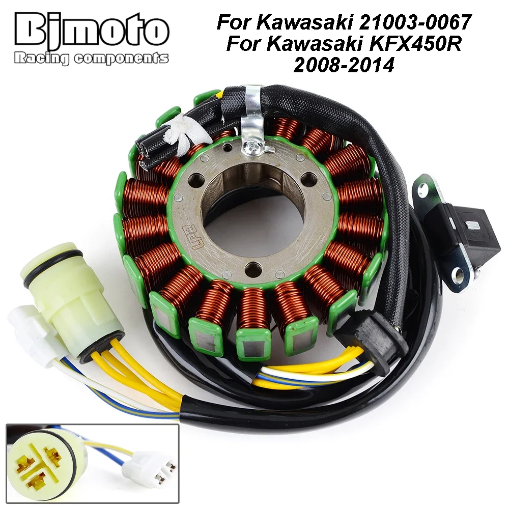 

Motorcycle Generator Stator Coil For Kawasaki KFX450R KFX 450R KFX450 R 2008-2014 21003-0067