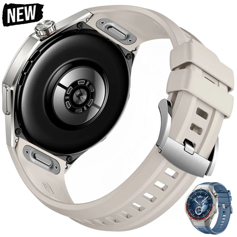 Original Design EasyFit Fluororubber Strap for Huawei Watch GT5 Pro 46mm Quick Release Band for Huawei GT5 Pro Sport Correa