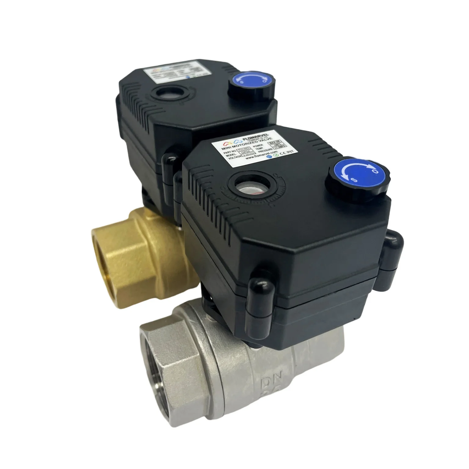 FH-MO Motorized Water Valve 5v 12v DN15 DN20 DN25 DN32 Brass Stainless Steel Electric Ball Valve