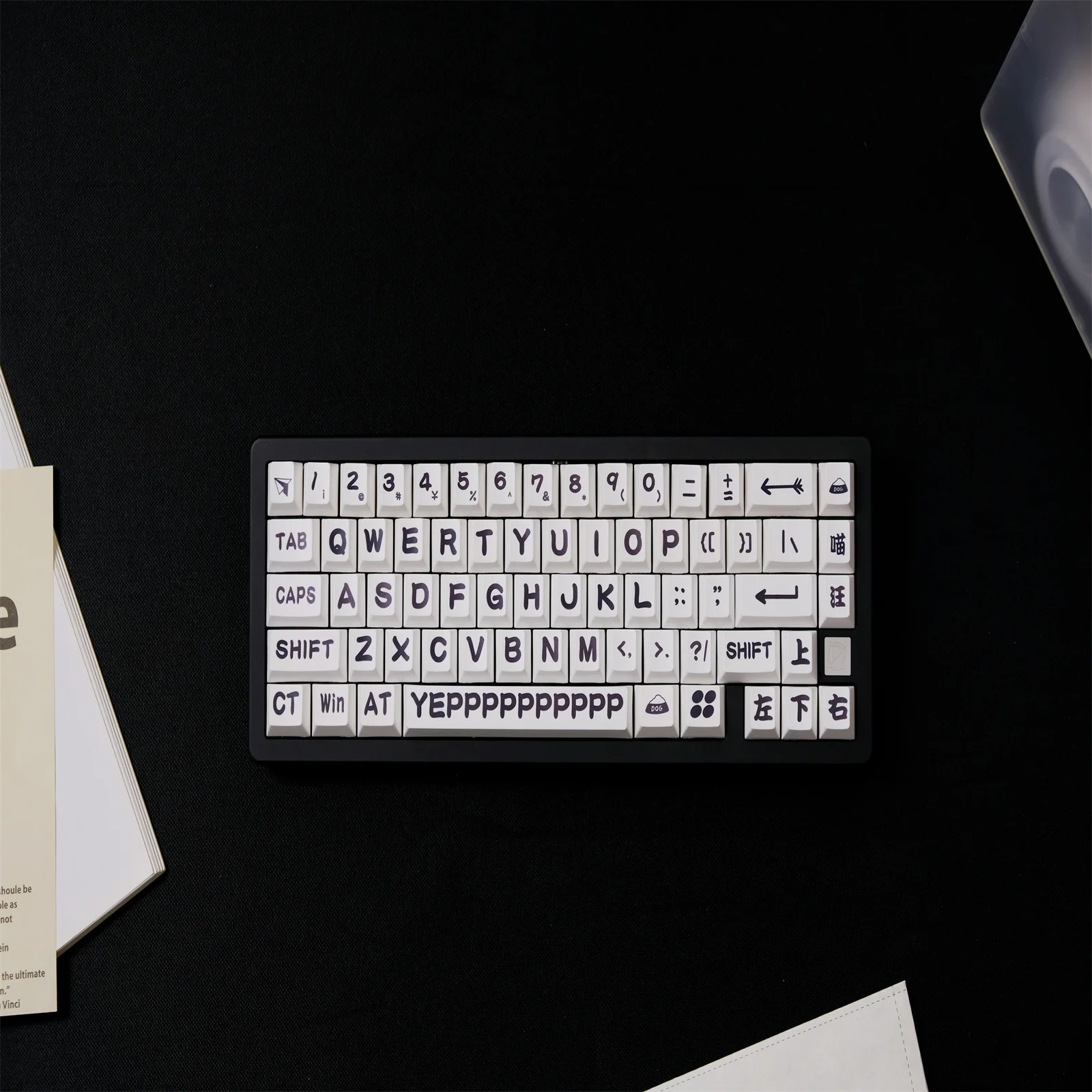 

Cats Dogs Keycaps 151 Keys PBT Material CHERRY Profile Customization Personalized For CHERRY MX Switch Mechanical Keyboard