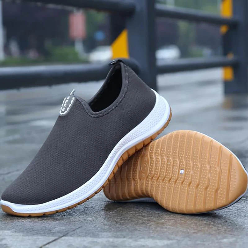 

Новые тканевые туфли на подошве с говяжьими сухожилиями, мужские нескользящие износостойкие тканевые туфли на толстой подошве, дышащая спортивная повседневная обувь