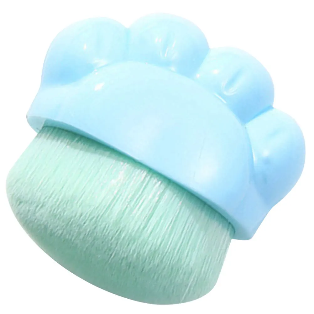 Pincel de maquiagem com garra de gato, portátil, base, corretivo, aplicador de blush, ferramenta de viagem, pincel para blush