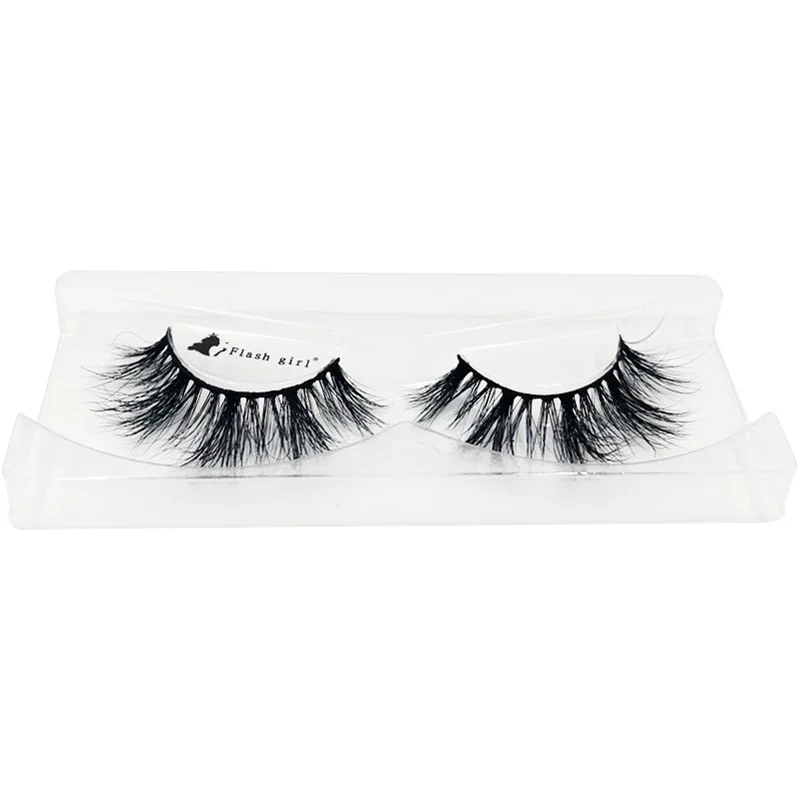 1 pairs/boxes 100% real Silk Natural flexible lightweight multi-layer structure Fake Eyelashes with Support custom