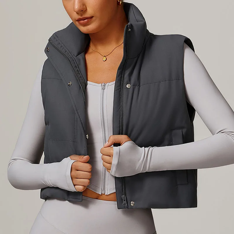 New Women's Winter Vest, Down Jacket, Vest, Fashionable And Versatile White Duck Down Warm Sports Vest Jacket