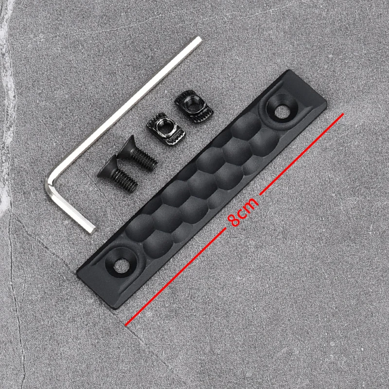 Tactische Aluminium CNC Rail Cover 8/12 CM MLOK KEYMOD voor AR15 HK416 M4 M16 AK47 Voorbuis Anti-Slip Bescherming Picatinny Rail