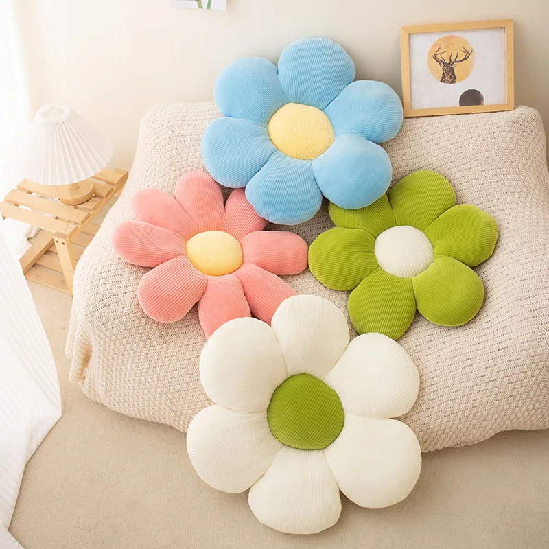 Sunflower Pillows Small Daisy Cushions Petals Flowers Cute Birthday Gifts 40/50/60cm Home Decor Bedroom Office Supplies Pillow