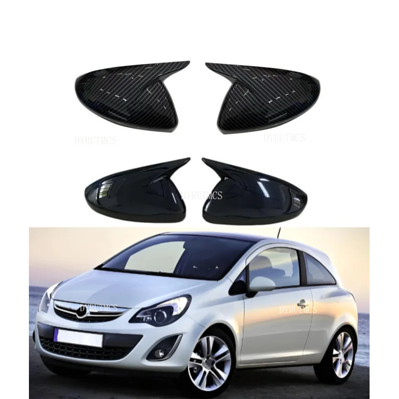 

Fit For VAUXHALL Corsa D & E 2006-2019 Car Rearview Side Mirror Cover Wing Cap Rear View Case Trim Carbon Fiber