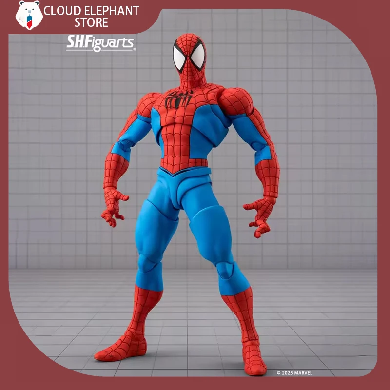Shfiguarts Marvel Spider-Man Kampfversion Artikulierte Actionfigur Sammlerstück für Erwachsenensammlungen Desktop-Display Geschenke