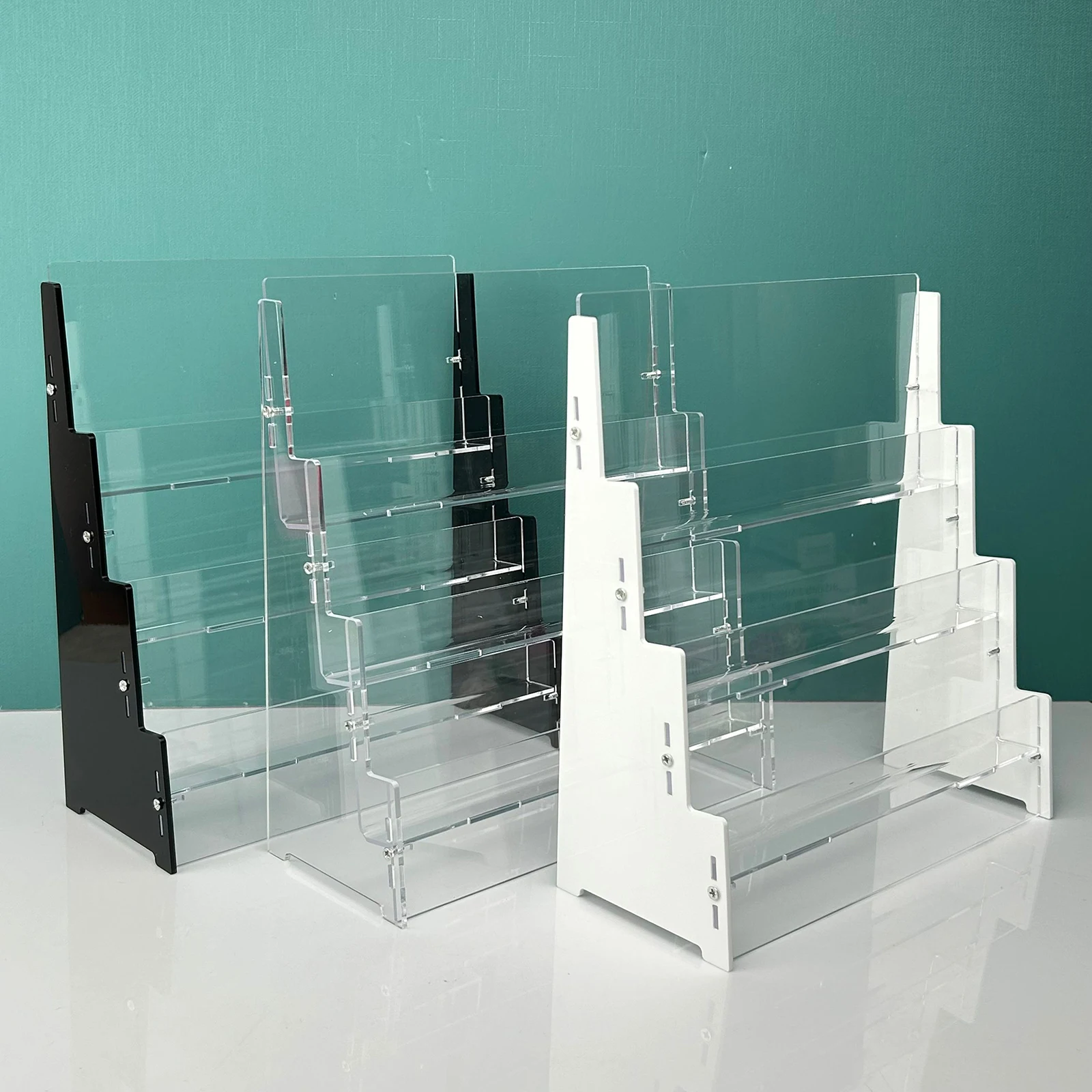 Sports Card Display Shelf Shelf Tabletop Hold 12 Graded Cards Acrylic Shelves for Home Exhibitions Retail Shop Window Display