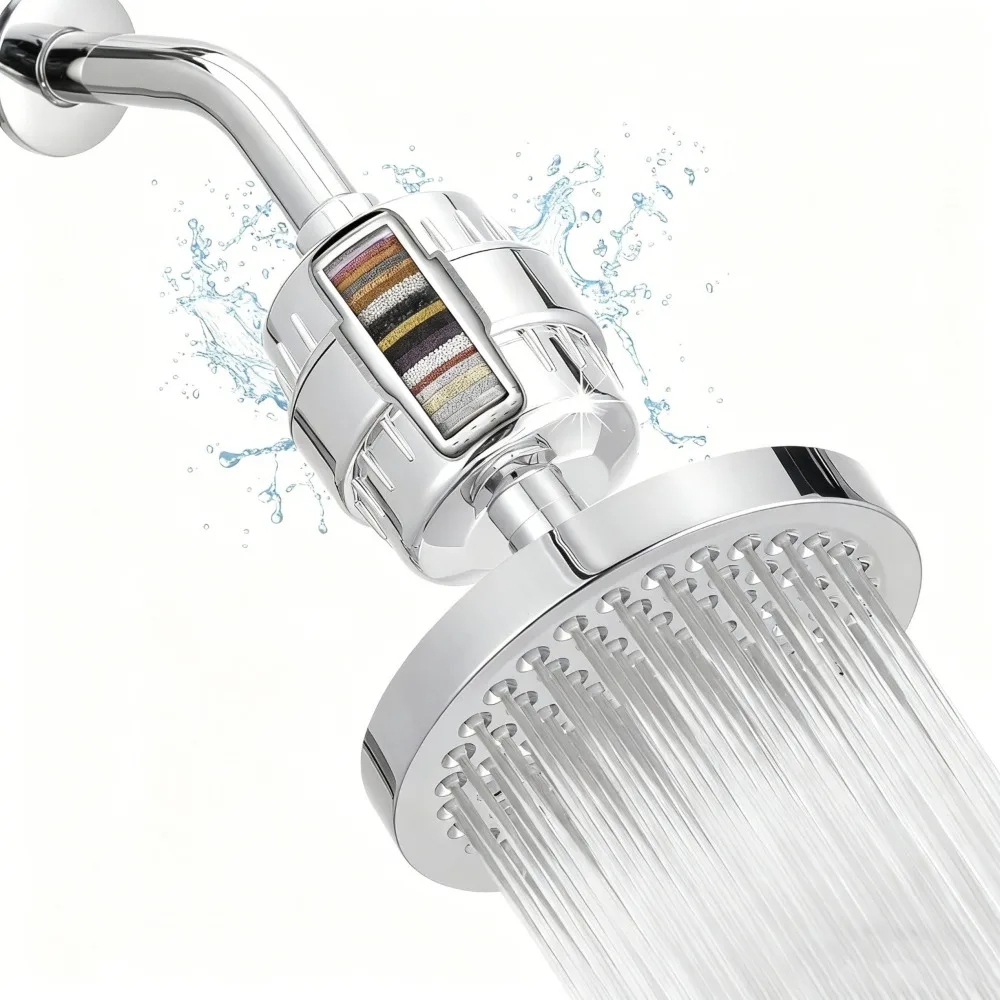 360° Adjustable Shower Water Purification Filter Reduce Skin Dryness Adjustable Nozzle Shower Head Filter