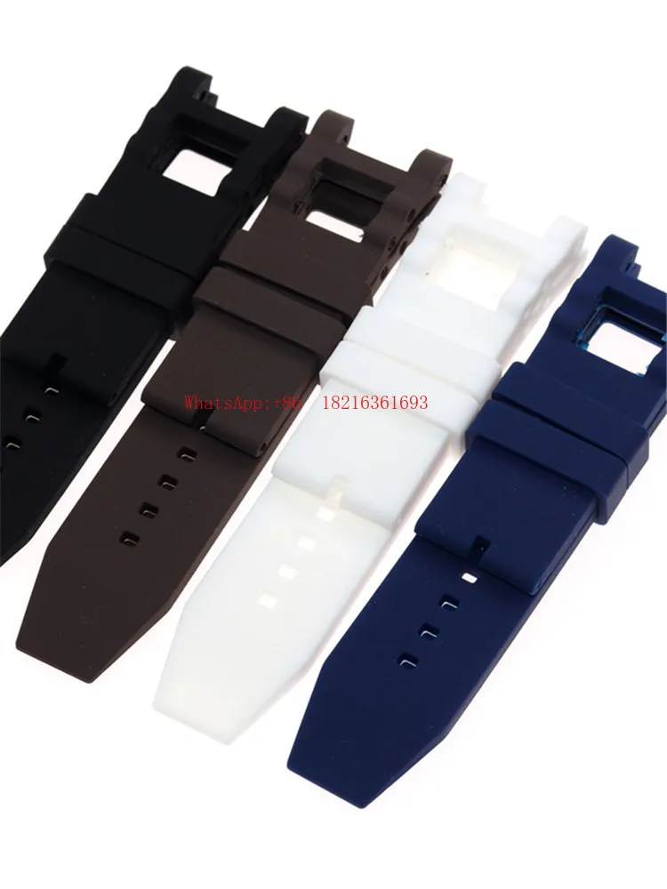 

28mm Strap Accessories Rubber Silicone Strap for Men
