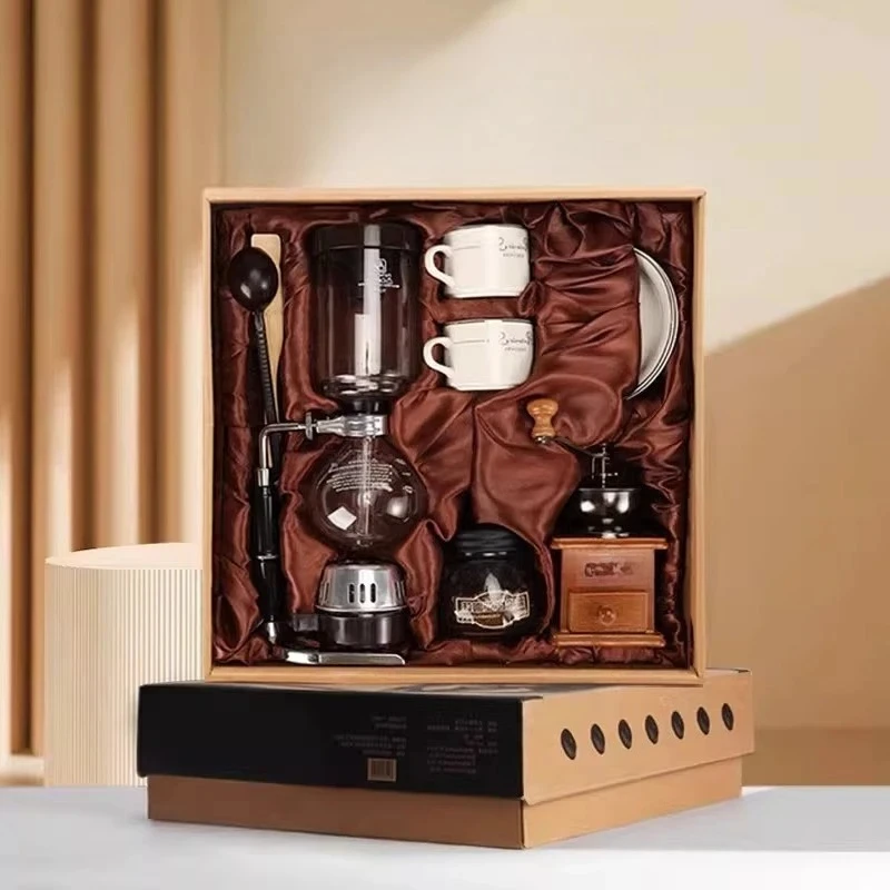 Premium coffee pot set, friend housewarming gift, retro hand-ground coffee utensils