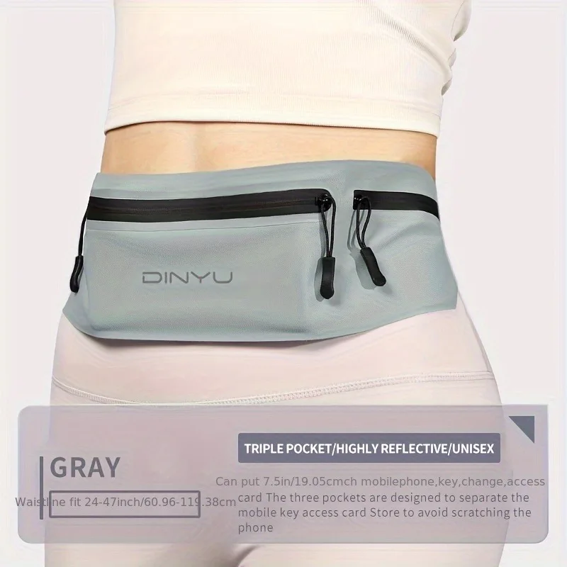 

Lightweight Pouch for Mobile Phones Designed for Outdoor Running Marathon Fitness Gear Reflective Waist Bag Is Ideal for Running