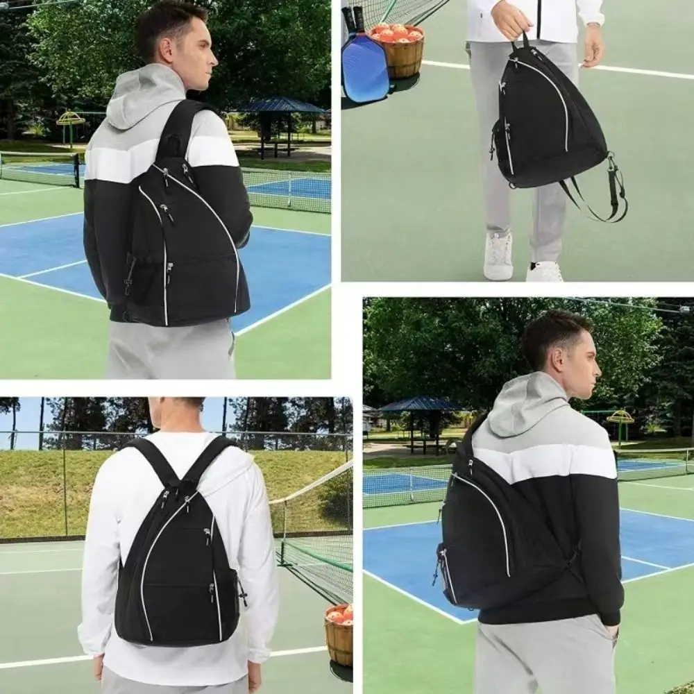 

Lightweight Pickleball Backpack Multifunctional Adjustable Tennis Bag Colorful Phone Pocket Sports Backpacks Camping