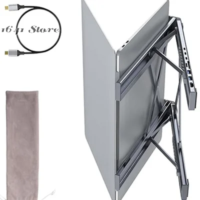 Multifunctional 8-in-1 USB-C Stand with Docking Station, Universal USB C Dock, Foldable Tablet Stand & Type-C Adapter