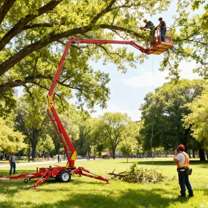 Custom 18m Towable Boom Spider Boom Lift Fully Self-propelled Curved Arm Lift Man Basket Platform 3t Spider Crane