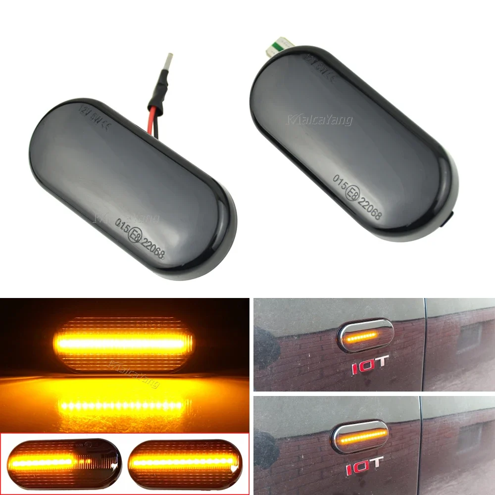 Led Dynamic Side Marker Turn Signal Light For VW Amarok Jetta Golf 3 4 Fox Beetle Lupo Sharan Bora Passat Polo Vento