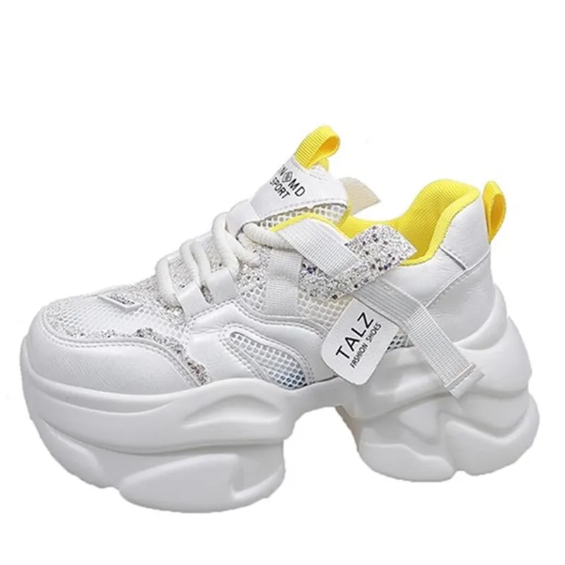 

Женская повседневная спортивная обувь, обувь для папы на толстой подошве, улучшенная версия с дышащей сеткой, новые летние удобные кроссовки для отдыха